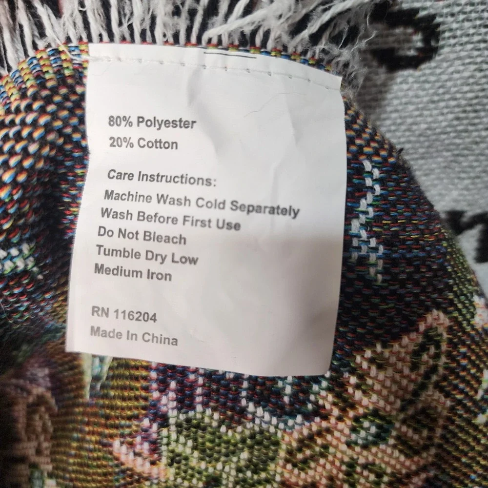 Nativity Baby Jesus in Manger Christmas Woven‎ Tapestry Throw Blanket 55